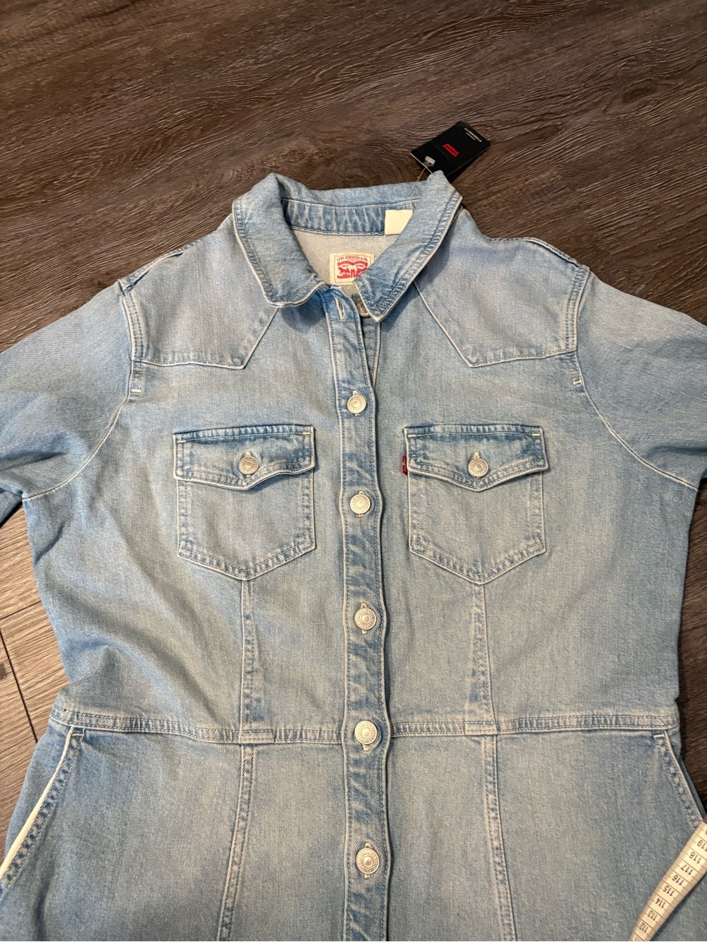 Levis Western Mini Dress size XL light wash - Picture 12 of 15